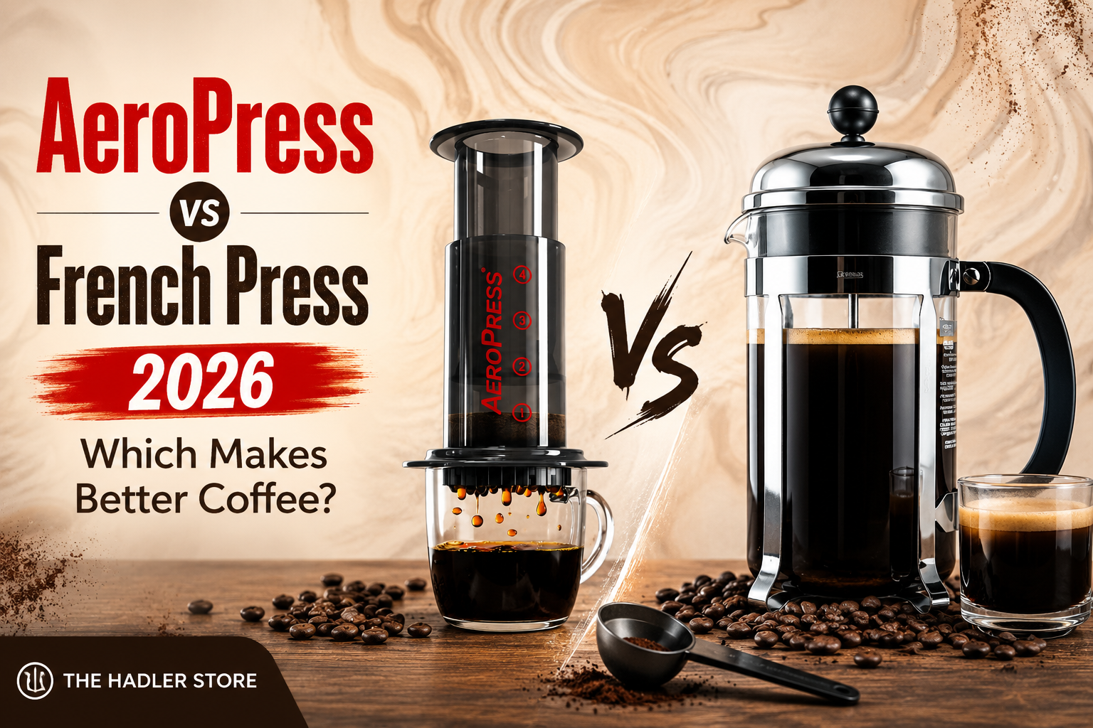 AeroPress vs French Press 2026 — Which Makes Better Coffee? | The Hadler Store