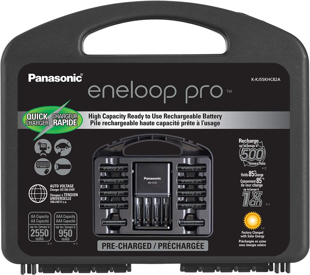 Panasonic High Capacity Rechargeable Batteries Power Pack Eneloop Pro