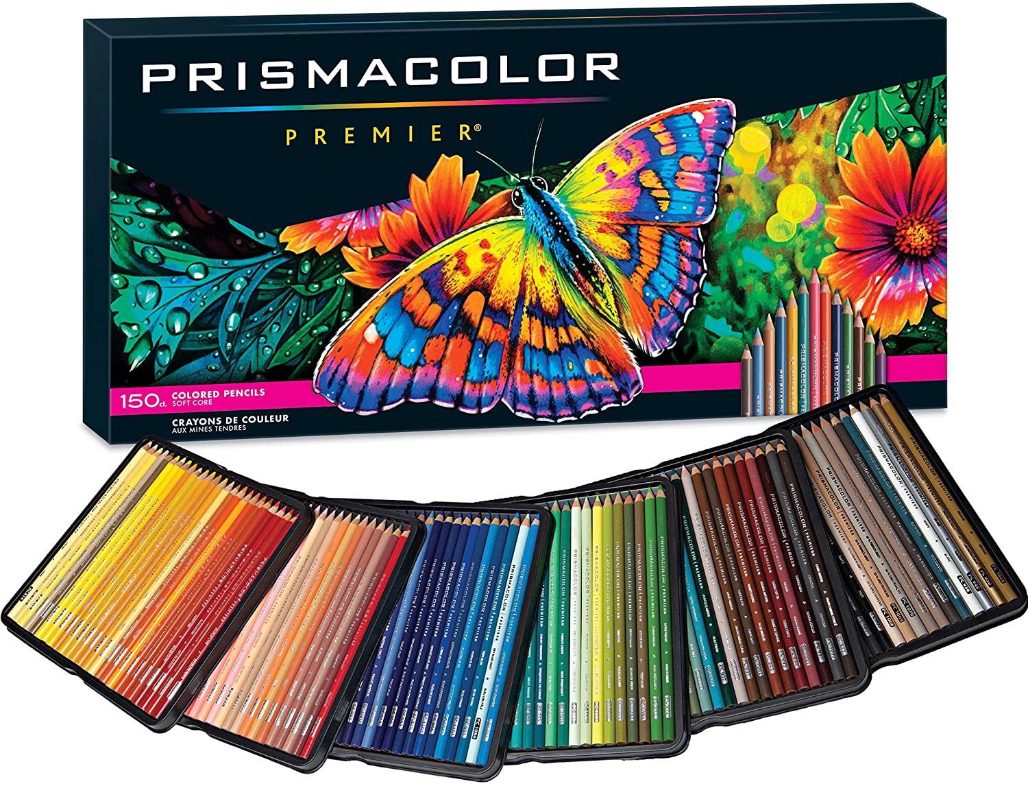 Prismacolor Premier Soft Core Colored Pencils Set of 150