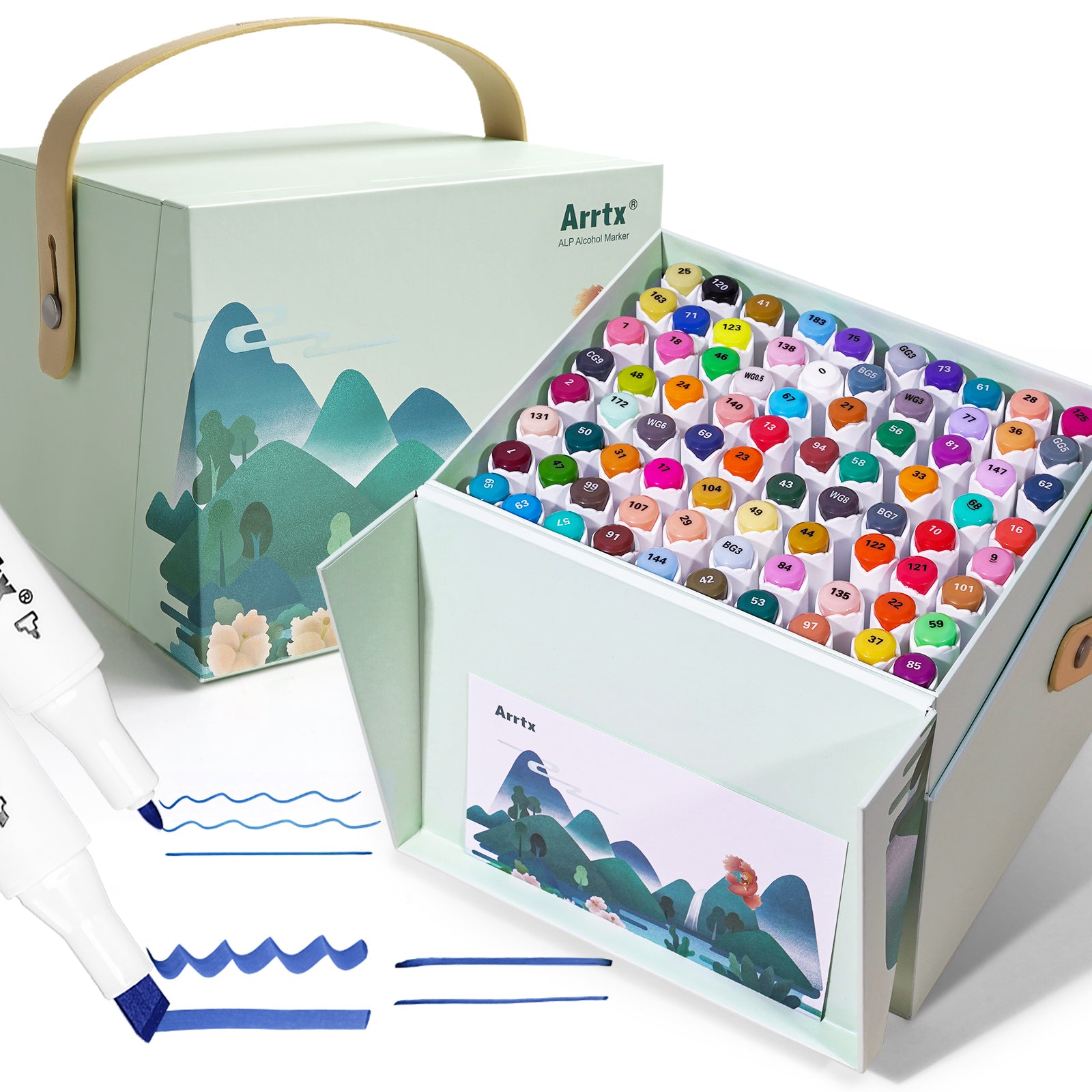 Arrtx 80 Colors Alcohol Markers