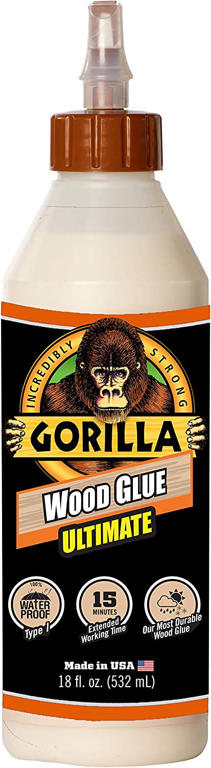 Gorilla Ultimate Wood Glue Bottle 4/8/18 oz