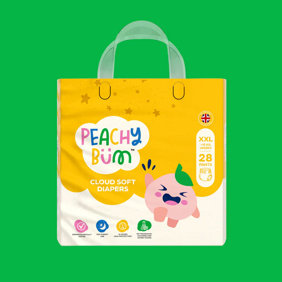 Peachy Bum Cloud Soft Diaper Pants - XX Large Size (28 Pieces)