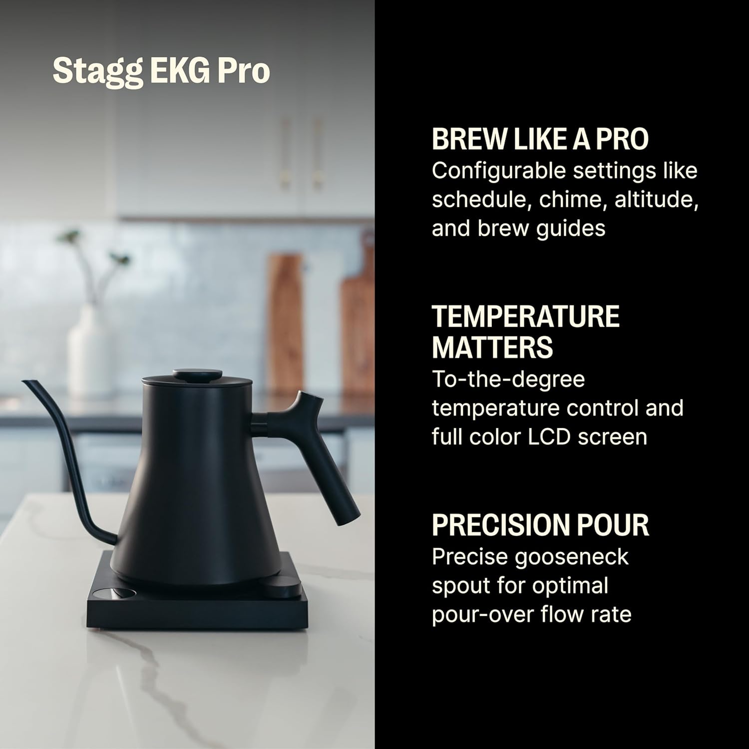 Fellow Stagg EKG Pro Electric Pour Over Kettle 0.9L Black