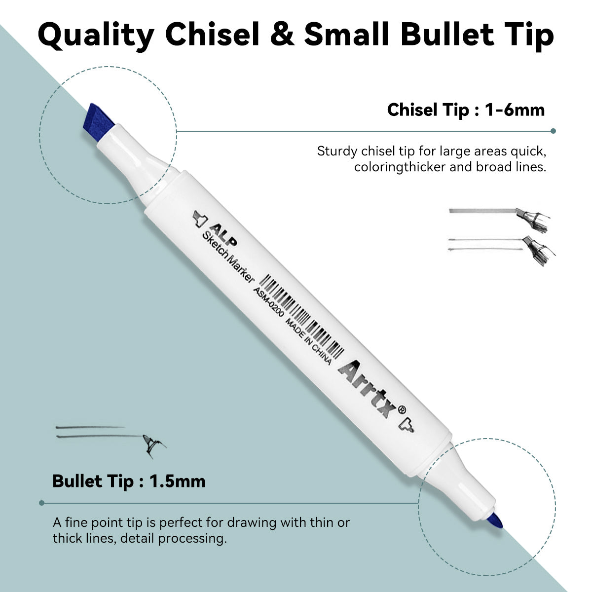 Arrtx 80 Colors Alcohol Markers