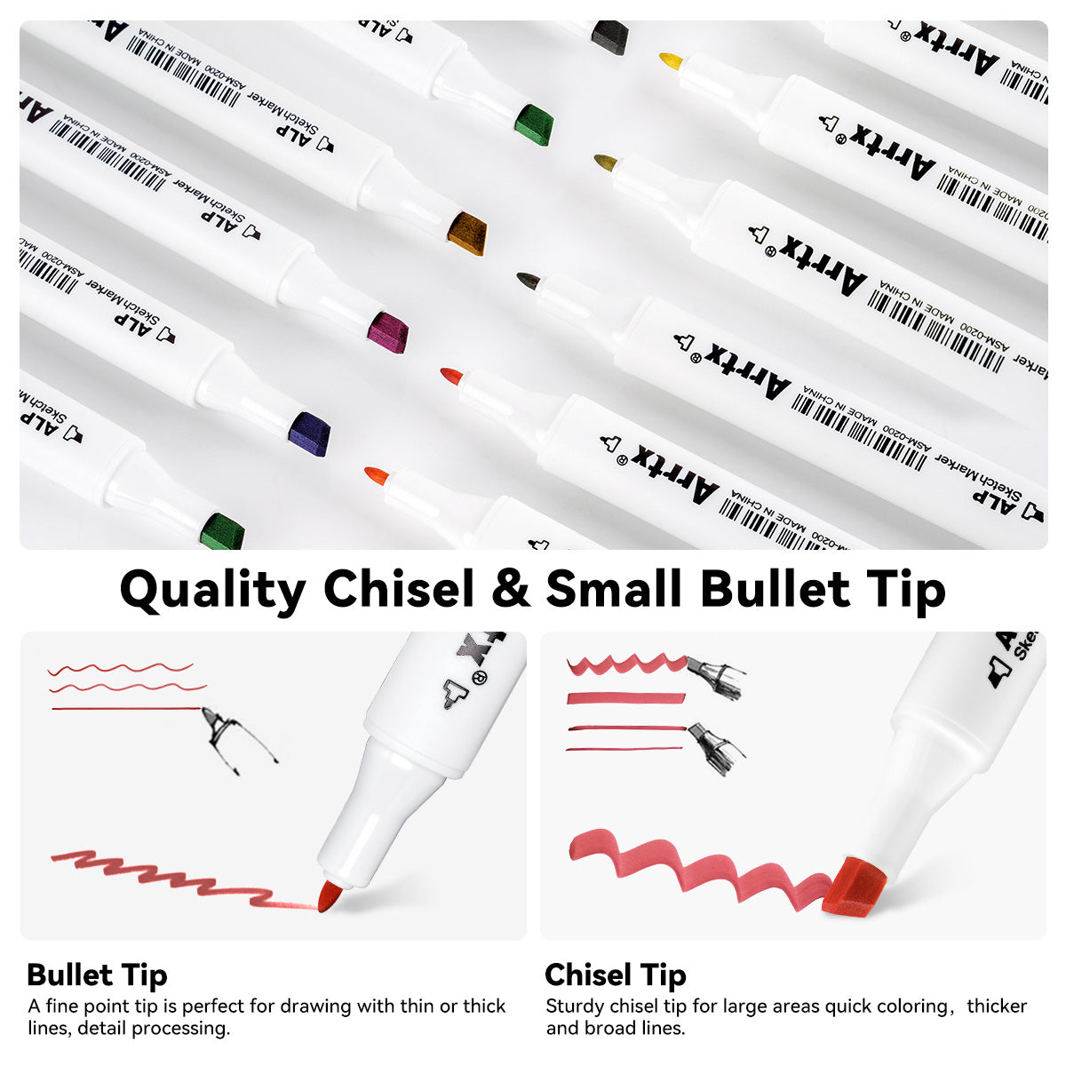Arrtx 80 Colors Alcohol Markers