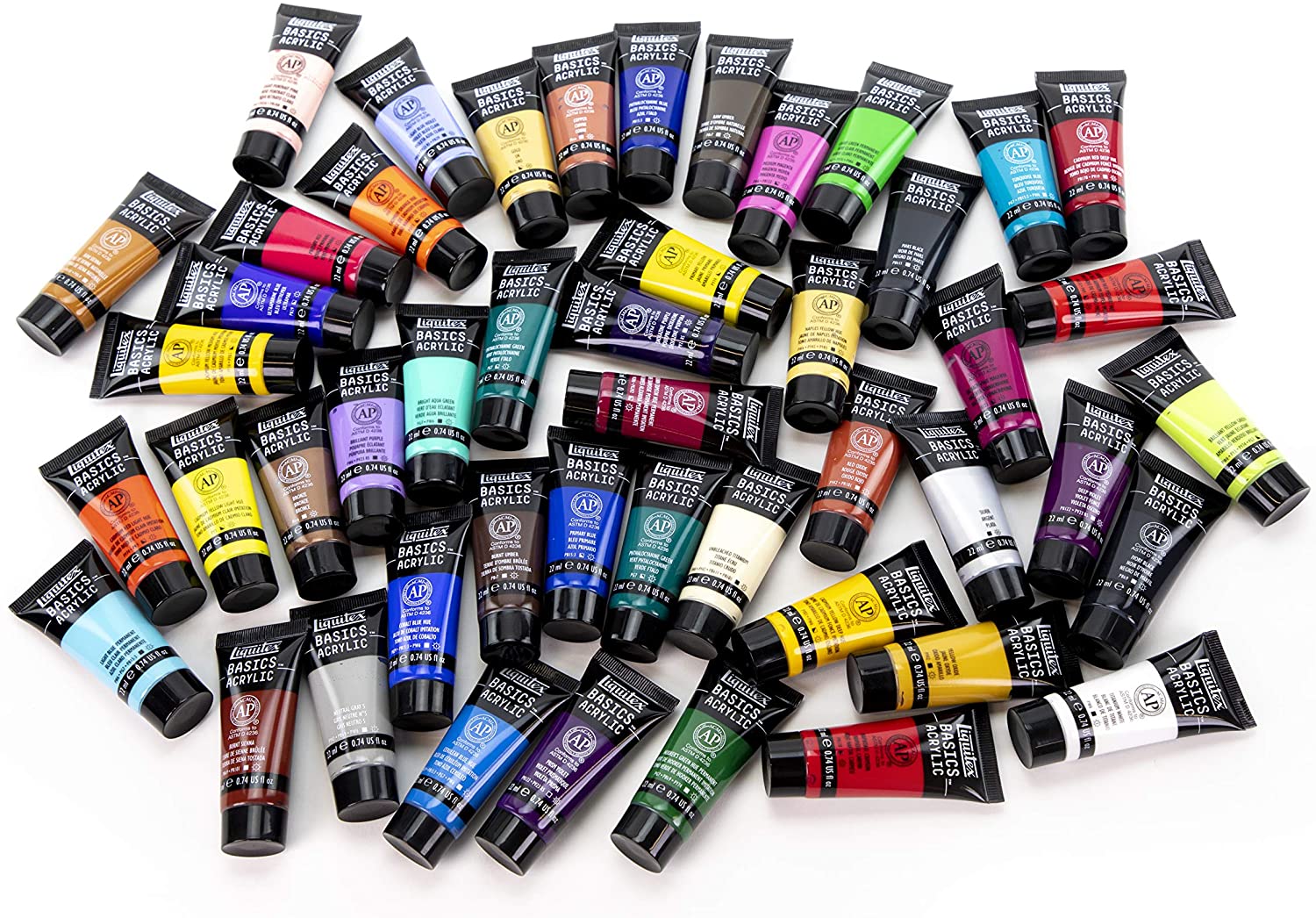 Liquitex Acrylic Paint Set BASICS Tube 48-Piece Set