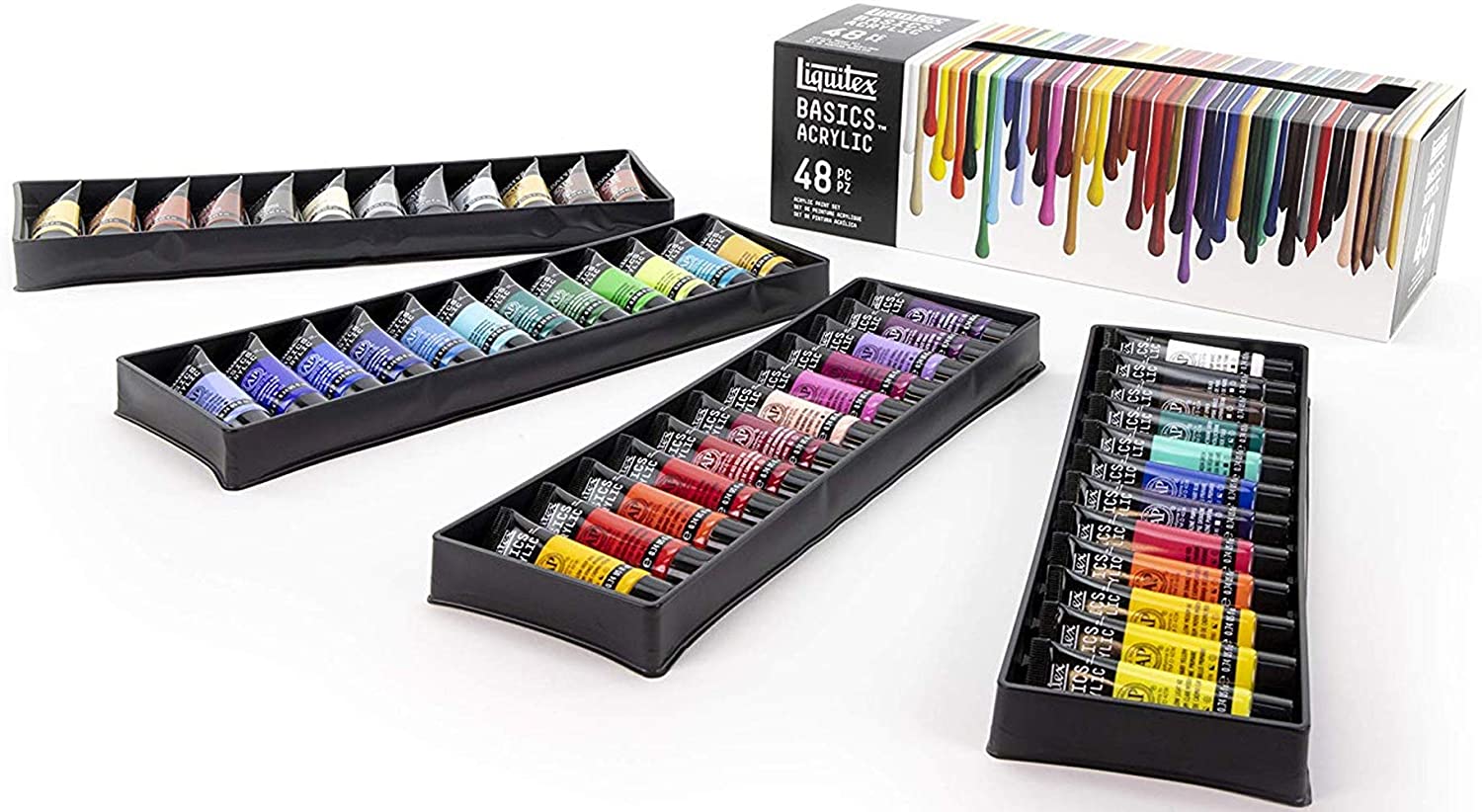 Liquitex Acrylic Paint Set BASICS Tube 48-Piece Set