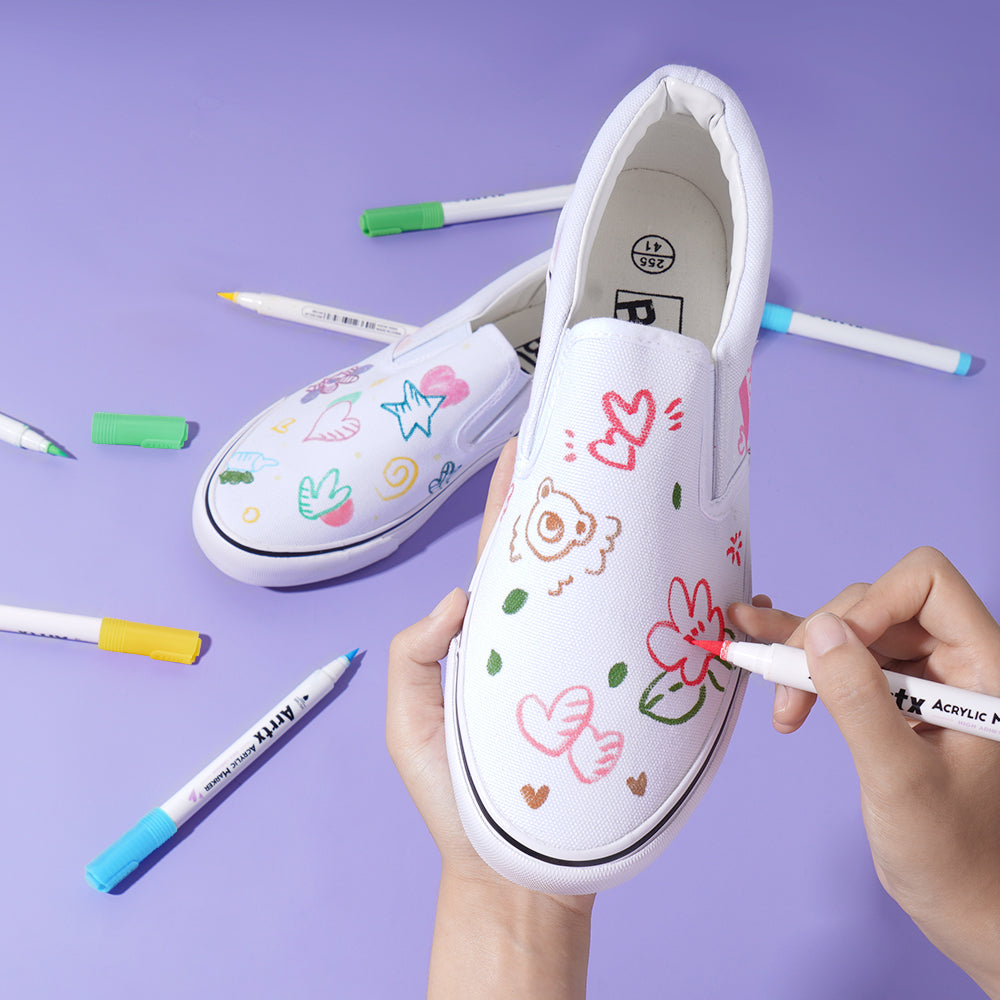 Arrtx 30 Colors Acrylic Brush Paint Pens