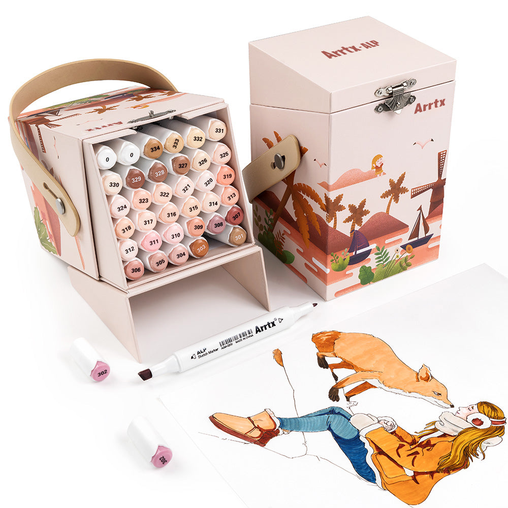 Arrtx 36 Skin Tone Colors Alcohol Paint Markers