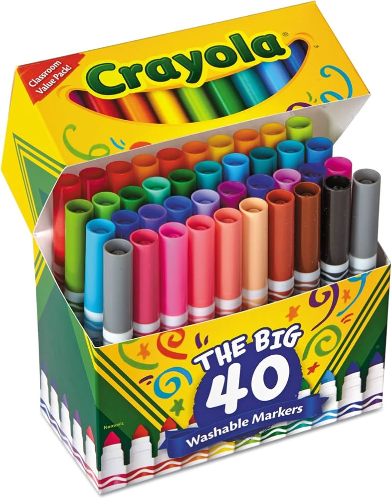 Crayola Ultra Clean 40 Washable Markers