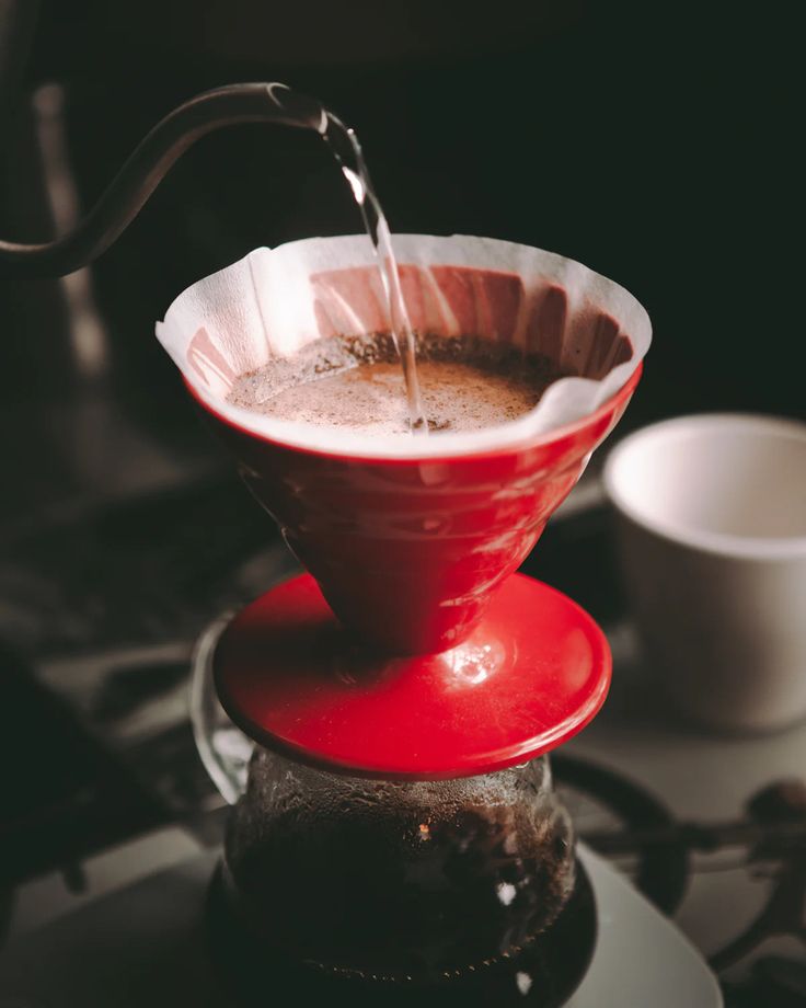 Hario V60 Red Ceramic Dripper 01/02