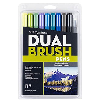 Tombow Dual Brush Pen Art Markers Fine Tip Set of 10