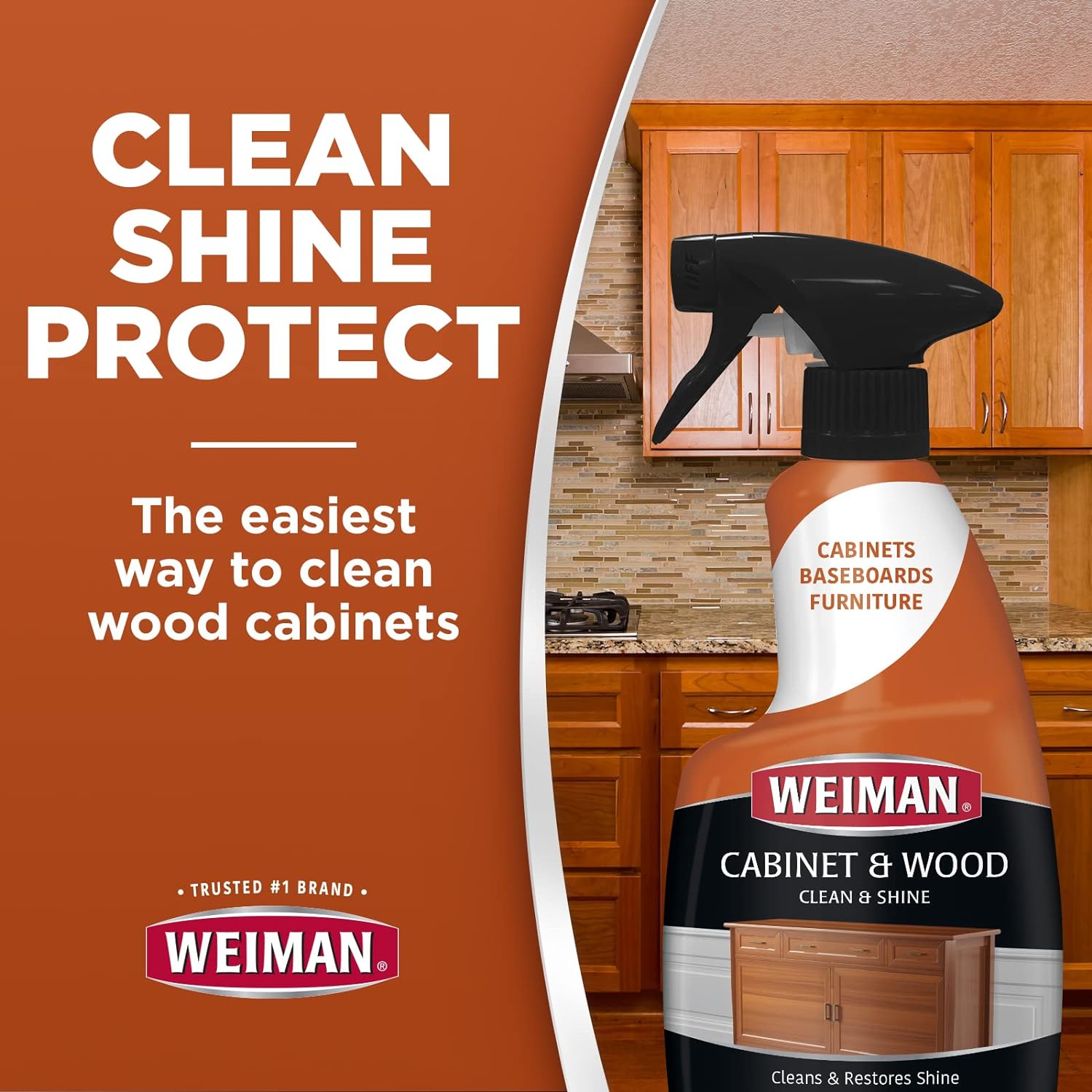 Weiman Cabinet & Wood Shine Cleaner 473ml