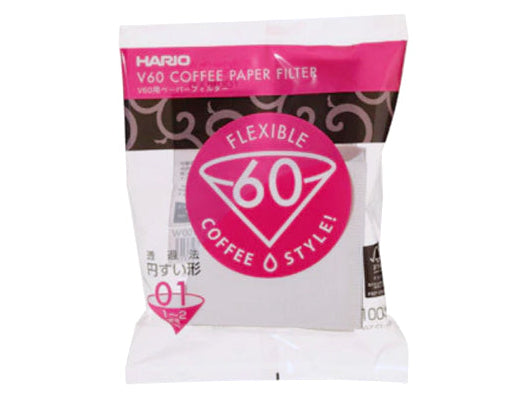 Hario V60 Coffee Paper Filter (Size 01| 02, 100 Count)