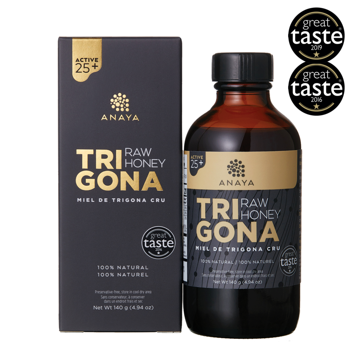 Raw Trigona Honey Active 25+ 140g | Anaya | The Hadler Store