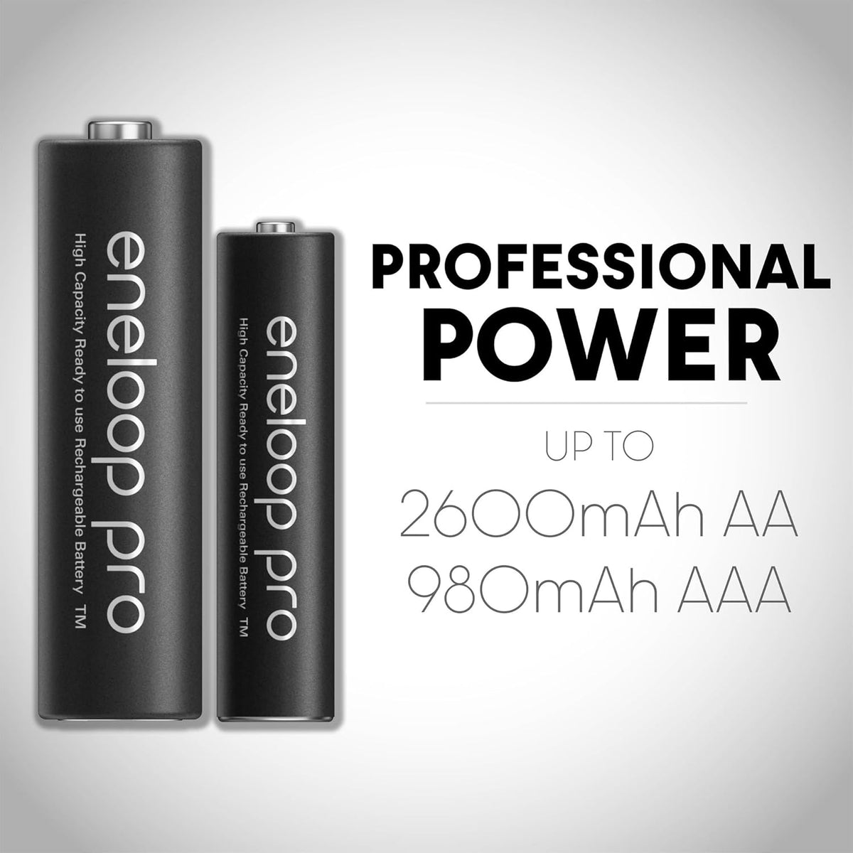 Panasonic High Capacity Rechargeable Batteries Power Pack Eneloop Pro