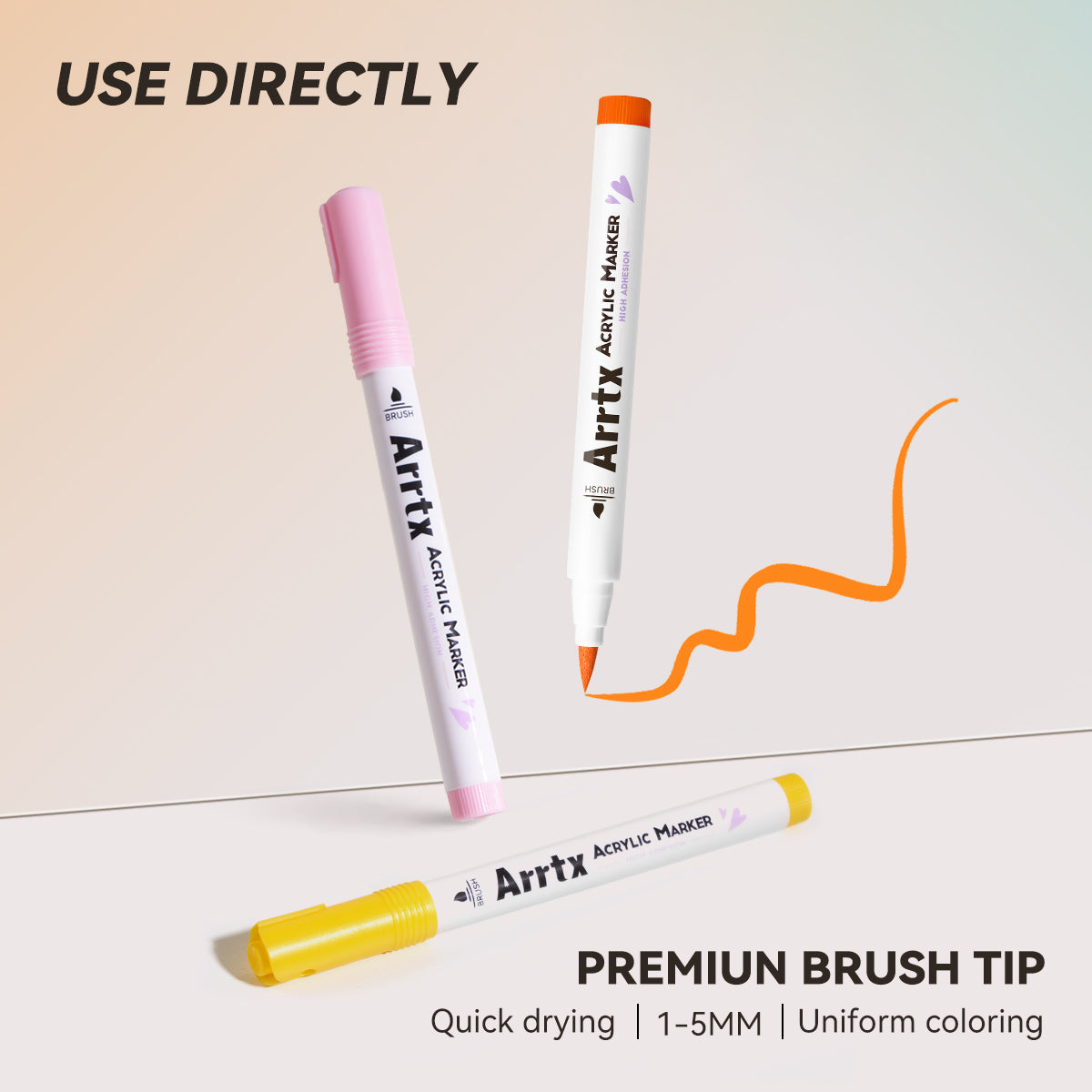 Arrtx 36 Colors Acrylic Brush Paint Pens