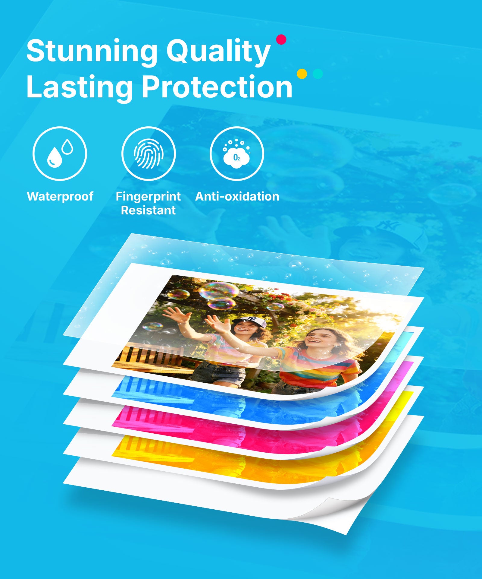 Liene Pearl N200 Pro Portable Photo Printer Gold – 2x3 Inch Bluetooth Sticker Printer 50 Adhesives