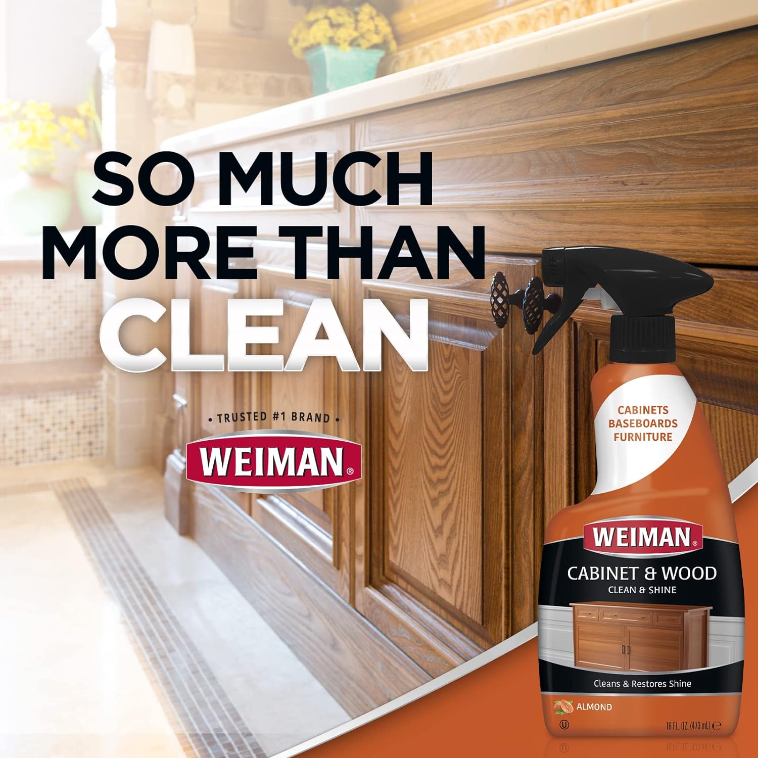 Weiman Cabinet & Wood Shine Cleaner 473ml