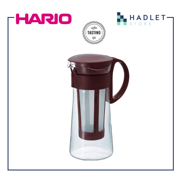 Hario "Mizudashi" Cold Brew Coffee Pot, 600/1000ml, Brown/Red