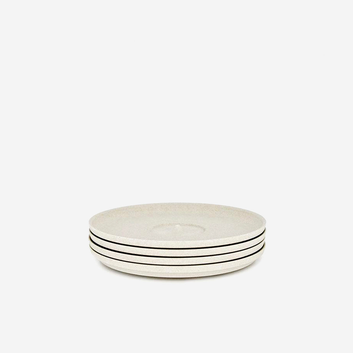 Huskee 4 Pack Universal Saucer Eco-Friendly Non-Toxic for Huskee Cups (Charcoal/Natural)