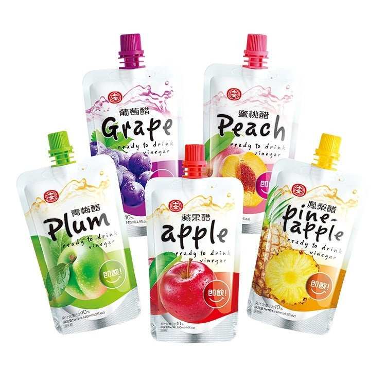 Ready-To-Drink Fruit Vinegar Drink by Shih Chuan 140ml (6pcs/Box)