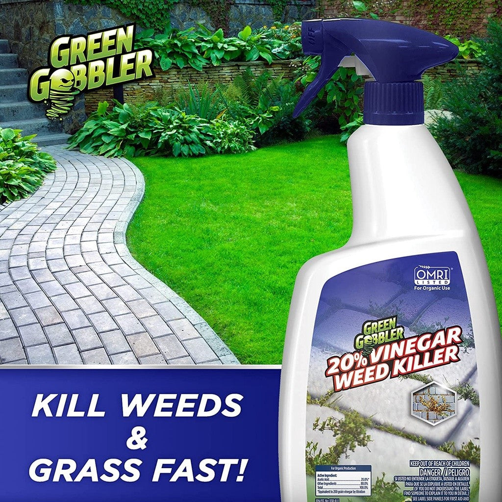 Green Gobbler 20% Vinegar Weed and Grass Killer Spray 32oz/946ml)