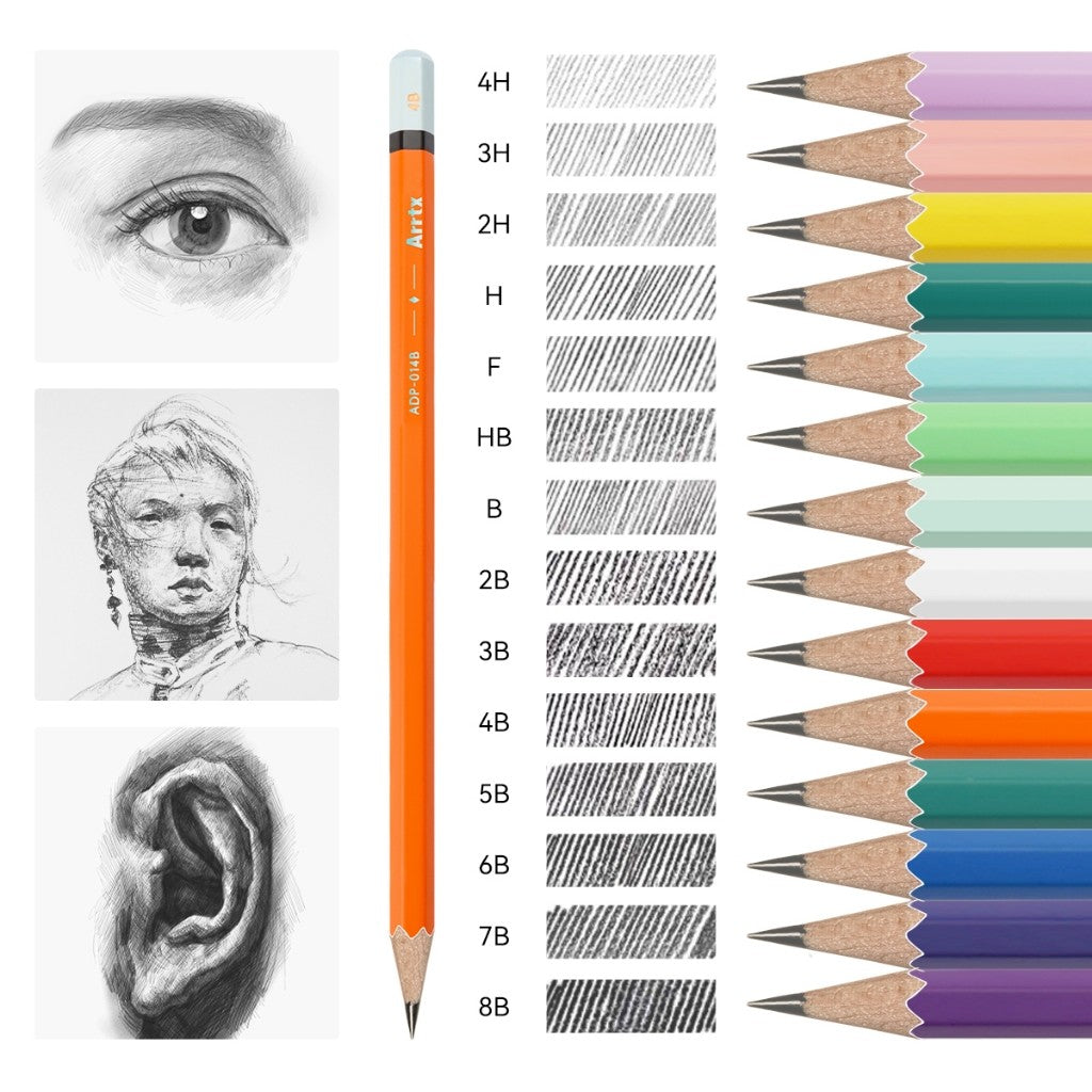 Arrtx Sketching Pencil Set of 14