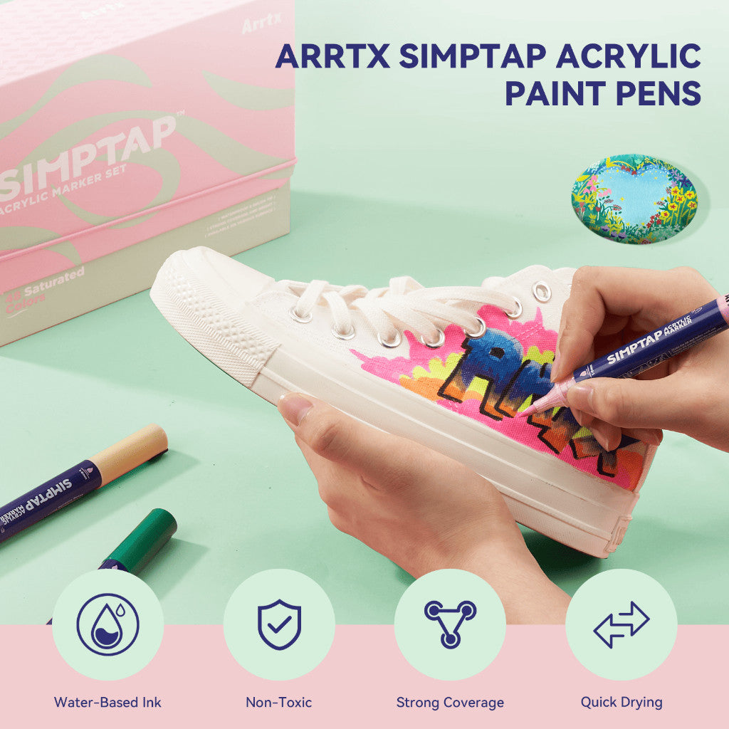 Arrtx Simptap Acrylic Marker 48 Colors