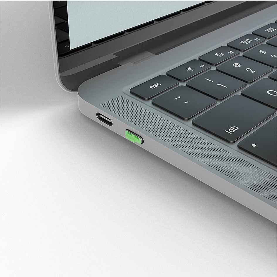 Lindy USB-C Port Blocker Green 40426 (4 Pack + 1 Key) Thunderbolt 3 Security Lock