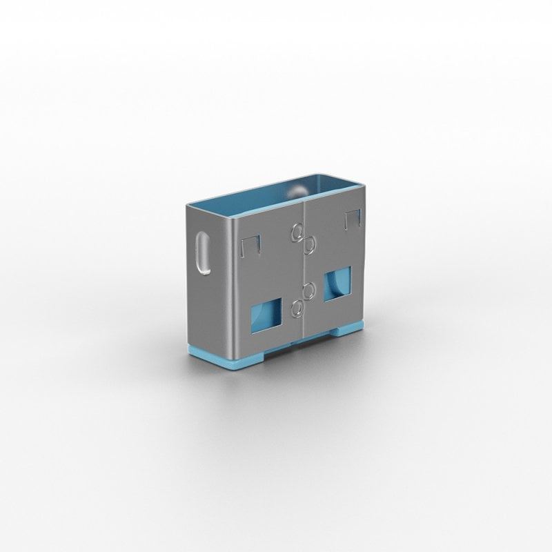 Lindy USB A Port Blocker Lock Blue 40462 (10 Pack) USB Security Dust Cover
