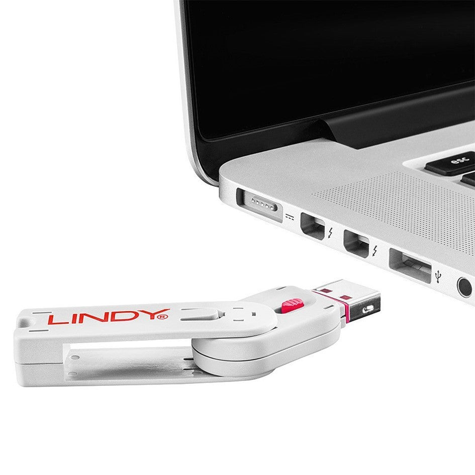 Lindy USB A Port Blocker Key Pink 40620 Replacement Removal Key USB Lock Tool