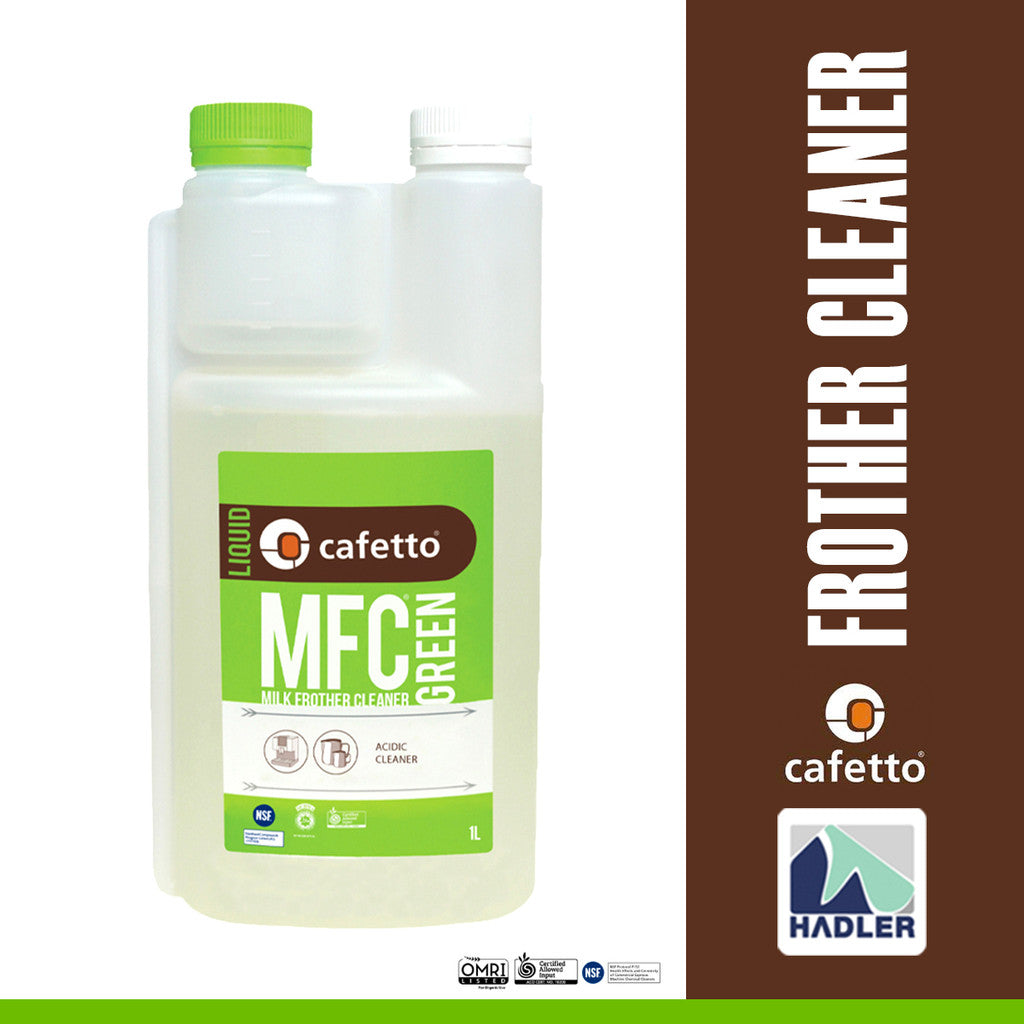 Cafetto MFC Biodegradeable Green Milk Frother Cleaner – 1 Litre for Coffee Machines