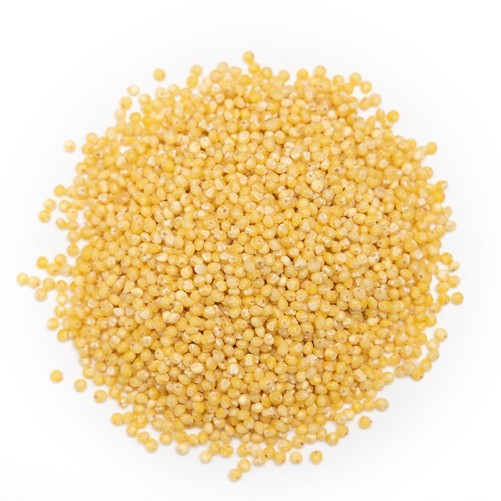 Radiant Whole Food Organic Hulled Millet 500g | Gluten-Free | High Fiber | Rice Alternative