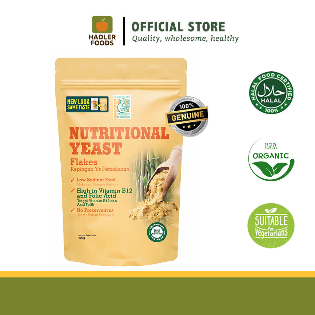 Radiant Whole Food Nutritional Yeast Flakes 100g | High Protein | Vegan Cheese Substitute
