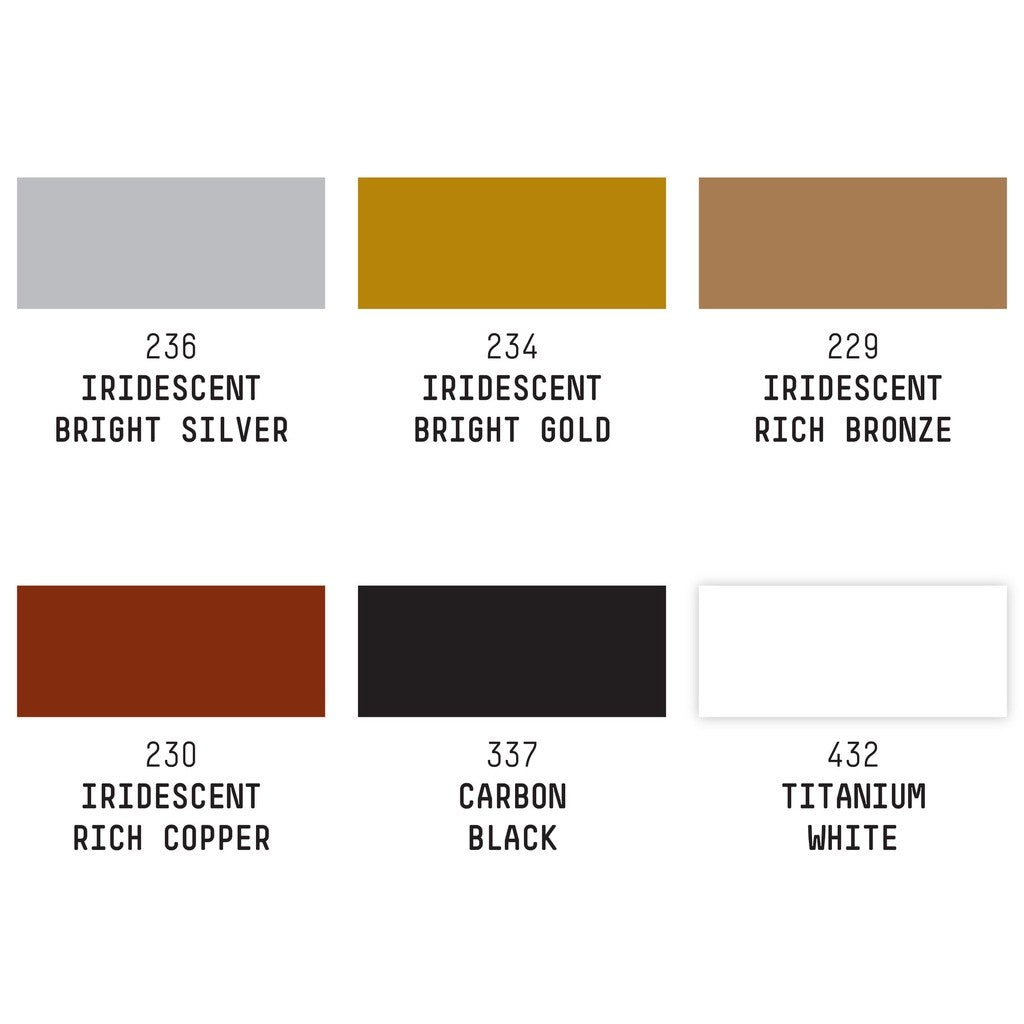 Liquitex Acrylic Ink Iridescent Set | 6 Colours x 30ml | Metallic Professional Artist Ink, Permanent