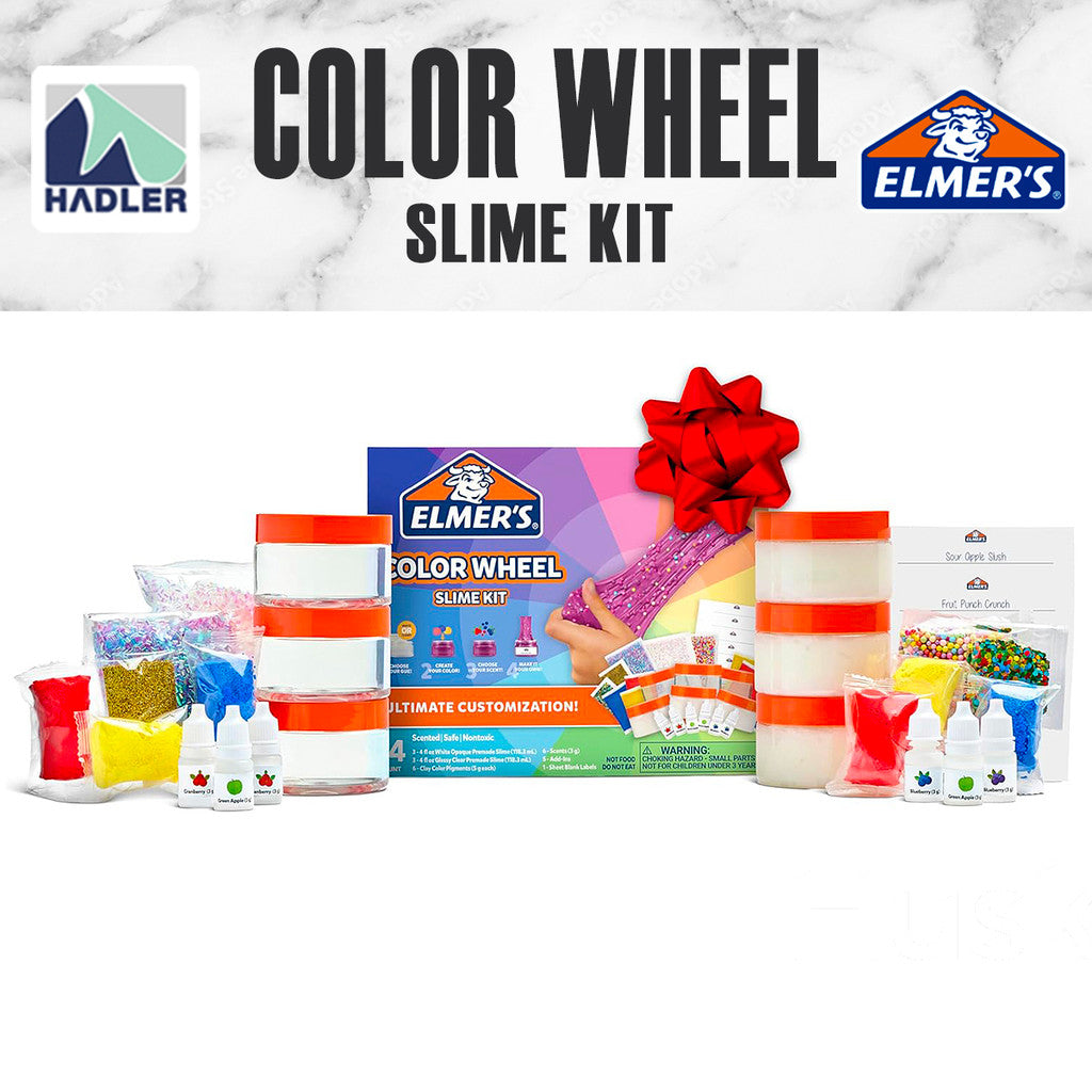 Elmer’s Color Wheel Slime Kit – 24-Piece Custom Slime Making Set with Scents & Mix-Ins