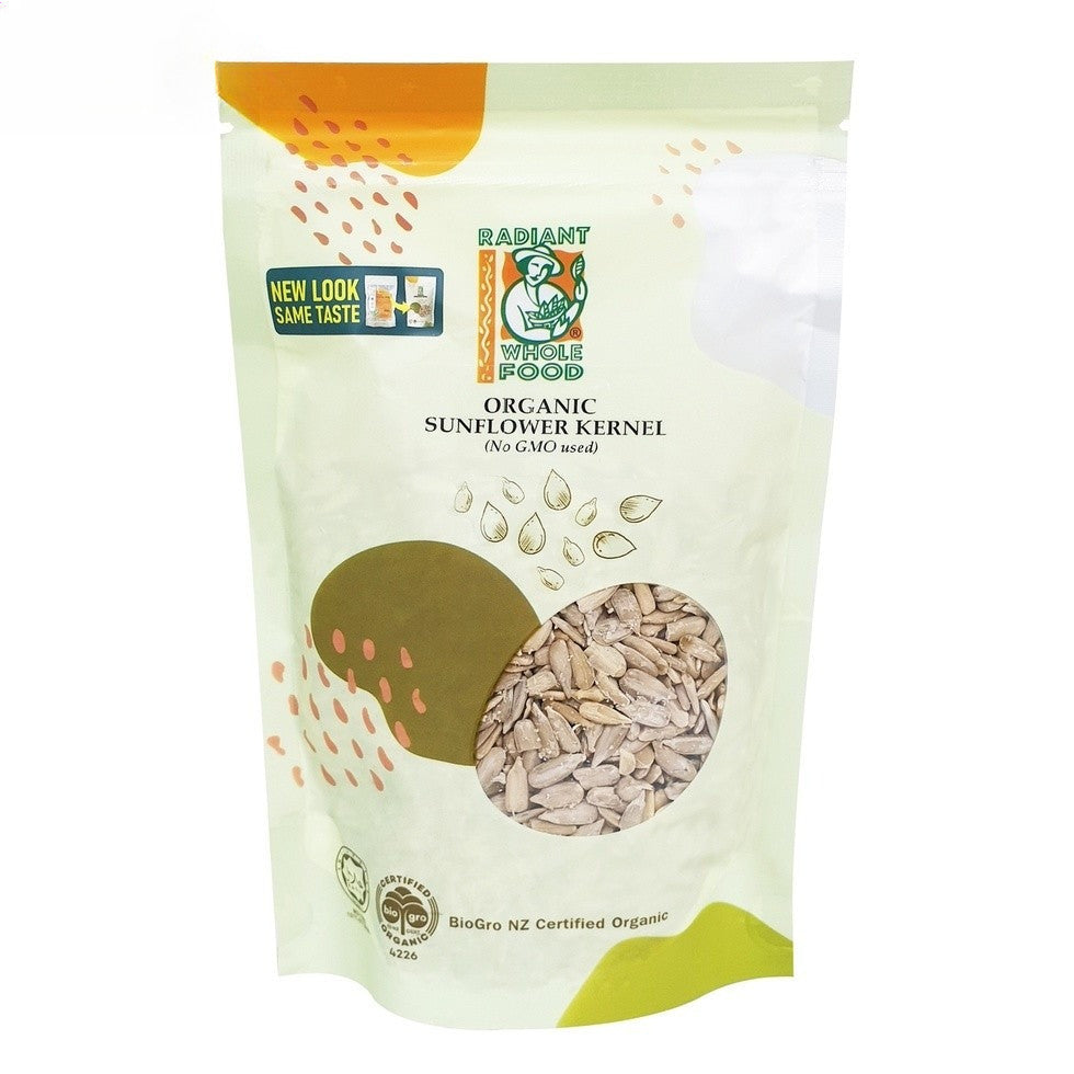 Radiant Whole Food Organic Sunflower Kernel 200g | High Protein Seeds | Vitamin E, B & D