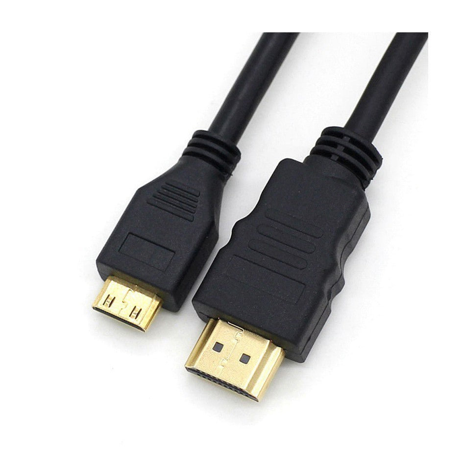 Mini HDMI to HDMI Cable (1.5M / 3M) 1080p Gold Plated Type C Male to Male Head