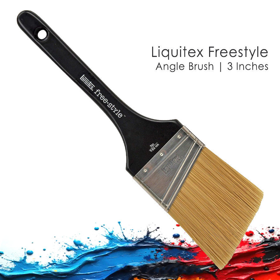 Liquitex Freestyle Universal Angle Brush 3 Inch | Large Scale