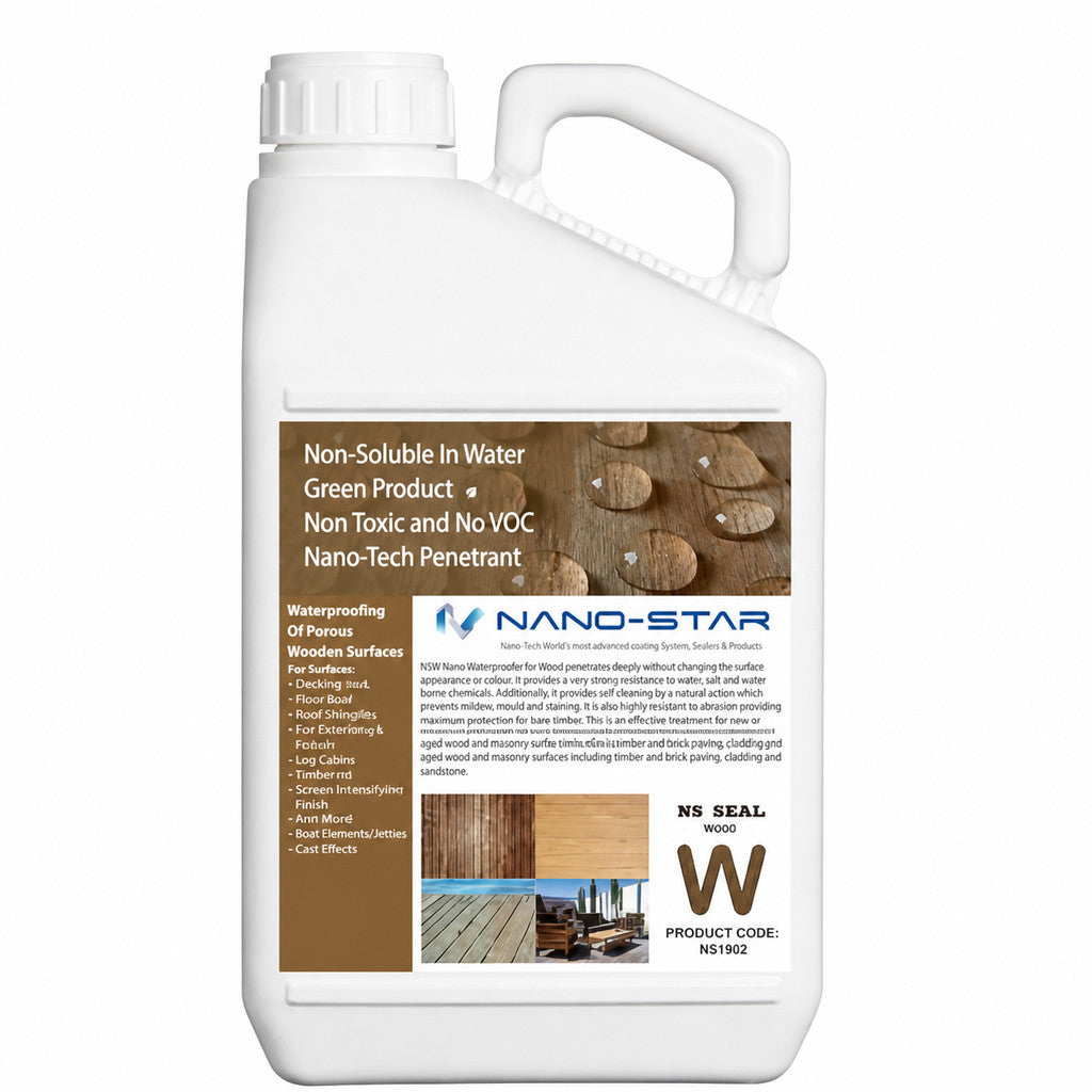 Nano-Star Wood Waterproofer (500ml / 1L) | Waterproof & Oil Repellent | Wood Protection