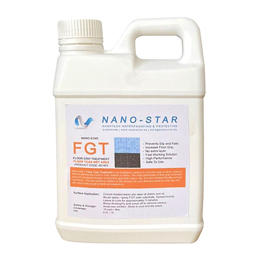 Nano-Star Anti-Slip Floor Grip Treatment 500ml / 1000ml | Wet Tile Slip Resistance | HDB Toilets
