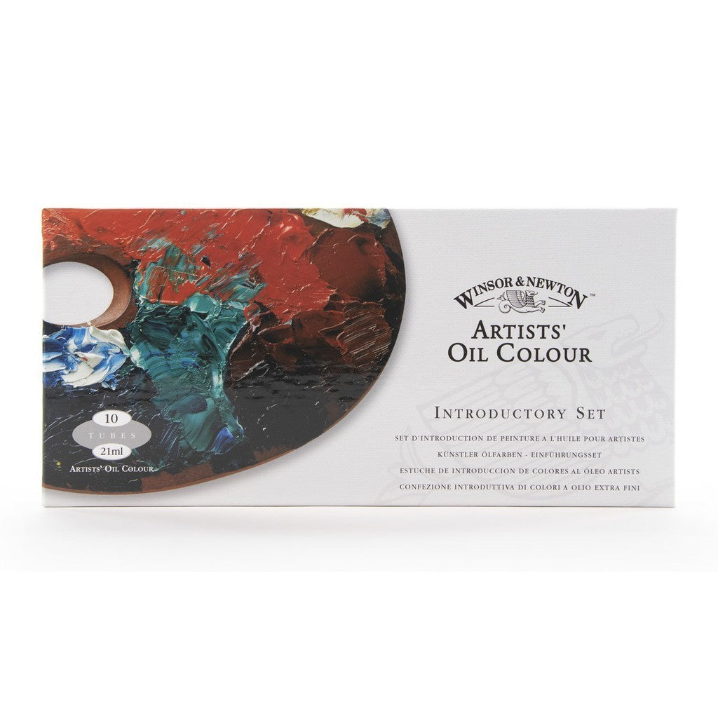 Winsor & Newton Artists' Oil Colour Paint Introductory Set | 10 x 21ml Tubes | Beginner Friendly