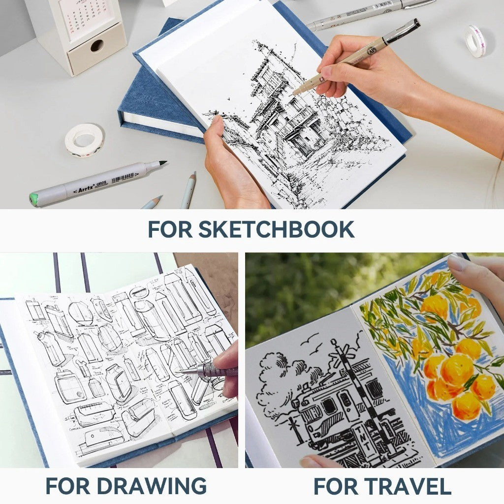 Arrtx A6 Hardcover Sketchbook 180gsm 60 Pages