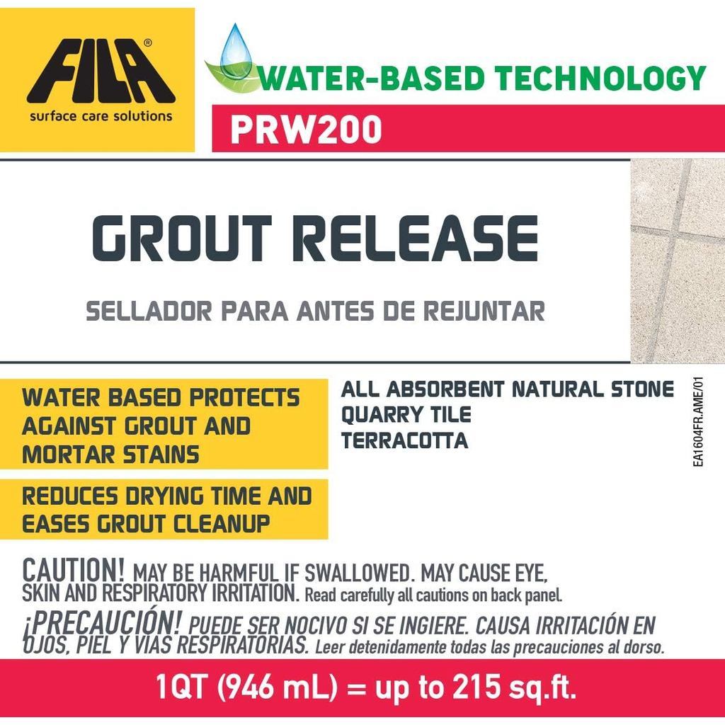 FILA PRW200 Grout Release 946ml | Pre-Grouting Protective Sealer for Stone & Terracotta Surface