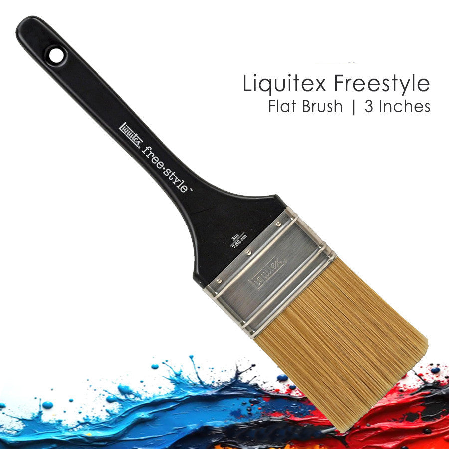 Liquitex Freestyle Universal Flat Brush 3 Inch | Large Scale