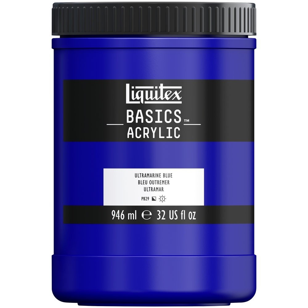 Liquitex Basics Acrylic Paint in Jars 946ml - 14 Colours Available