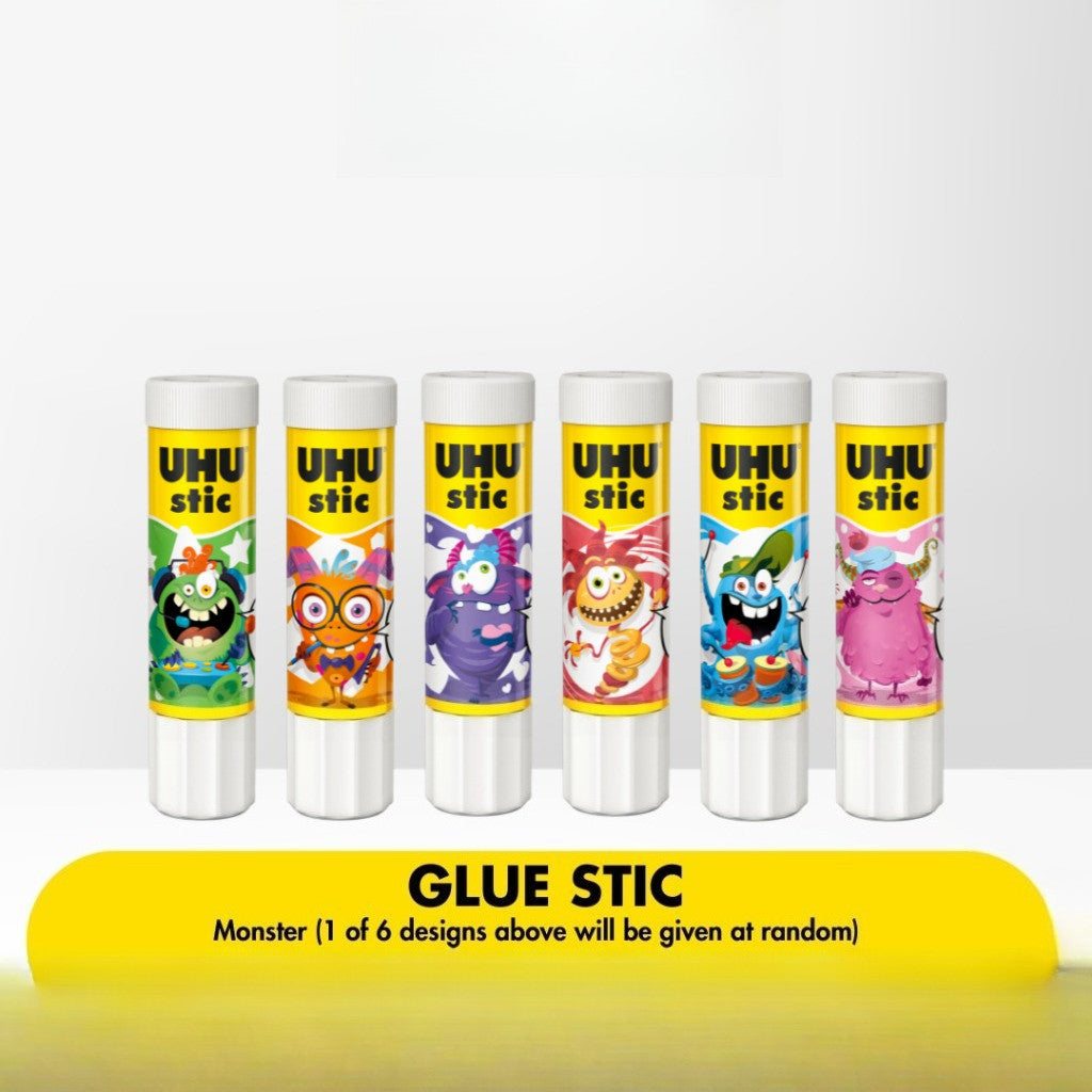 UHU Monsters Edition Glue Stick 21g | Strong Solvent-Free Craft & School Glue