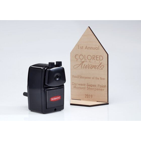 Derwent Super Point Manual Desk Pencil Sharpener | Helical Blade 8mm