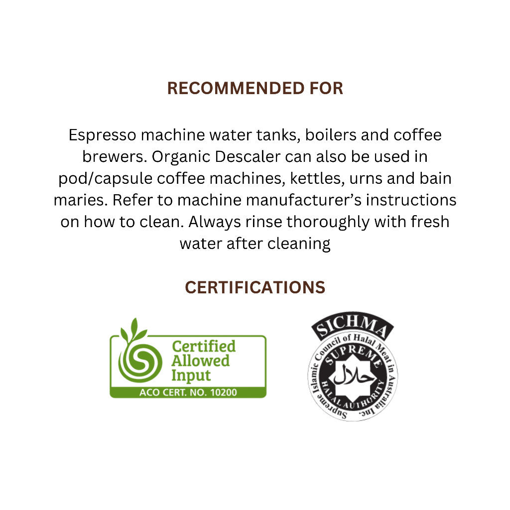Cafetto Organic Liquid Descaler (250 ml)